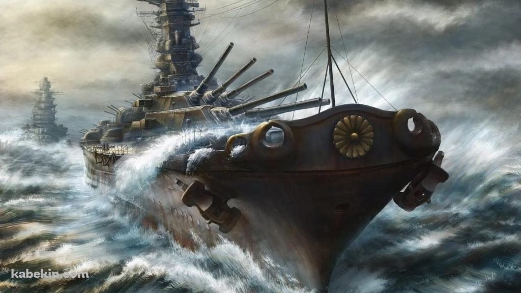 戦艦 大和 / 大日本帝国海軍の壁紙(1024px x 576px) 高画質 PC・デスクトップ用