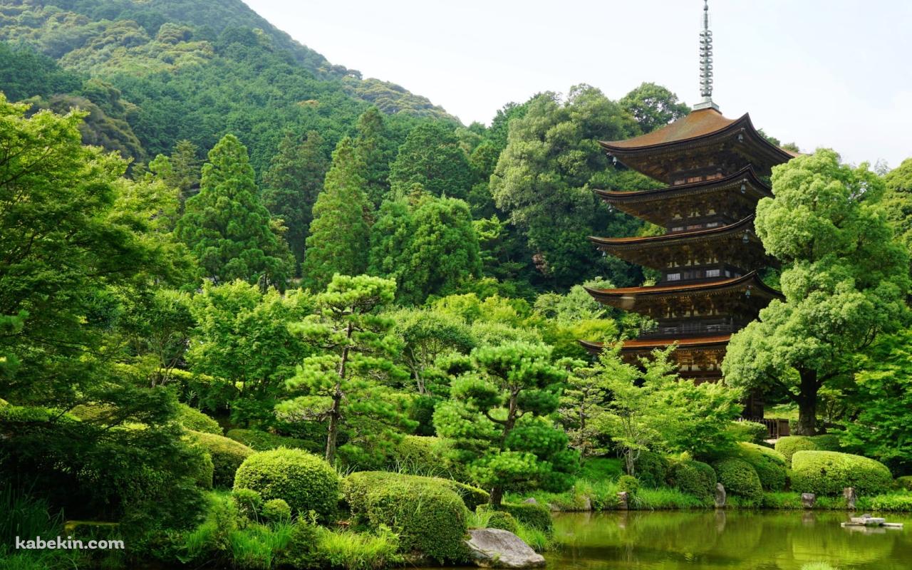 国宝 瑠璃光寺五重塔 / 山口県の壁紙(1280px x 800px) 高画質 PC・デスクトップ用