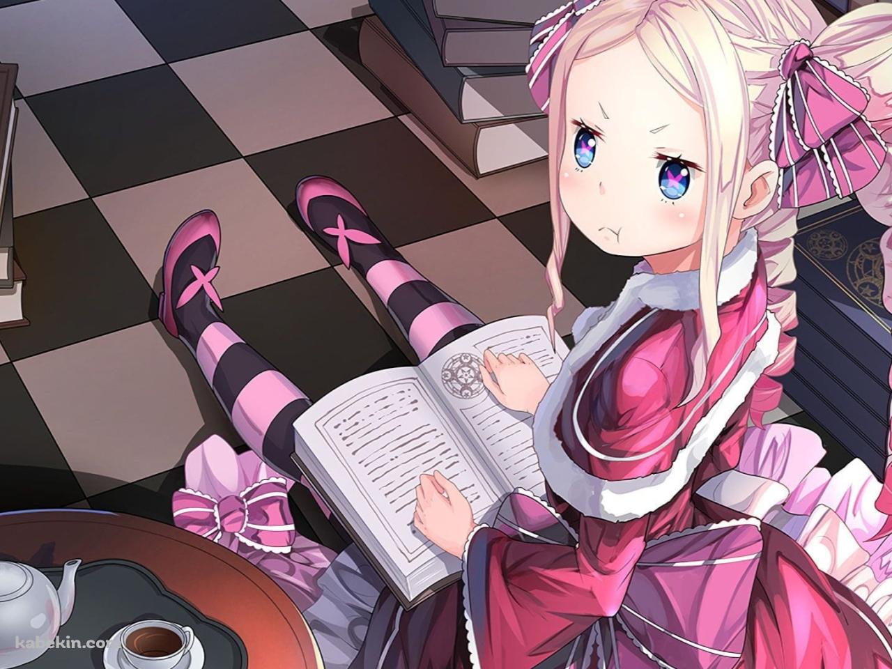 リゼロ / 本を読むベアトリスの壁紙(1280px x 960px) 高画質 PC・デスクトップ用
