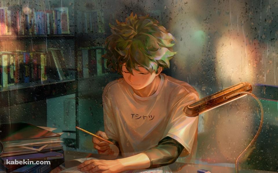 僕のヒーローアカデミア / ヒロアカ / 宿題をする緑谷出久の壁紙(960px x 600px) 高画質 PC・デスクトップ用