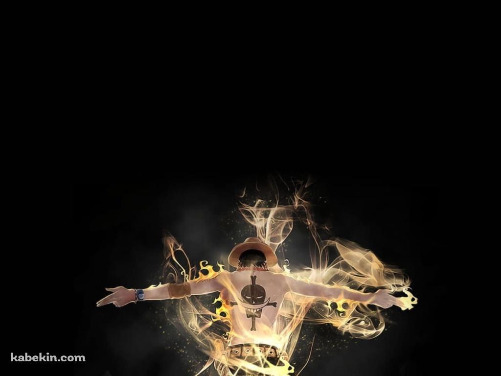 ポートガス・Ｄ・エース / 二番隊隊長 / 黒の壁紙(1024px x 768px) 高画質 PC・デスクトップ用