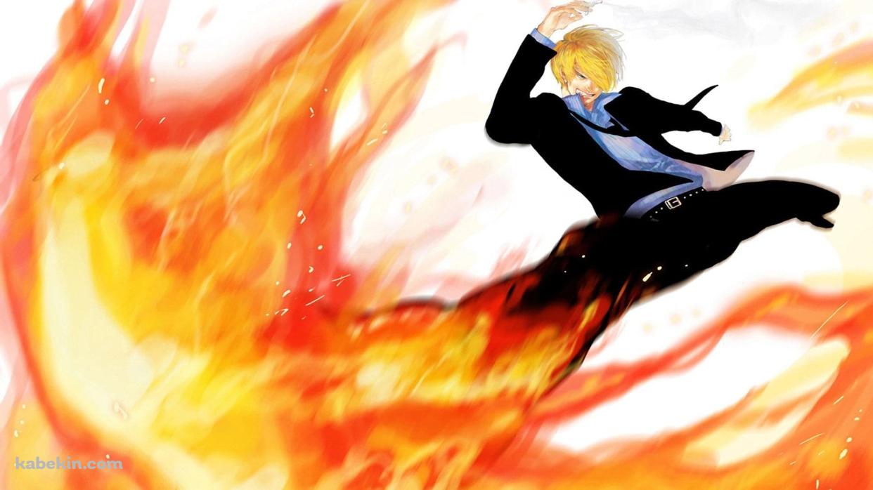 ONE PIECE / コック / ヴィンスモーク・サンジ / 首肉（コリエ）シュートの壁紙(1242px x 698px) 高画質 PC・デスクトップ用