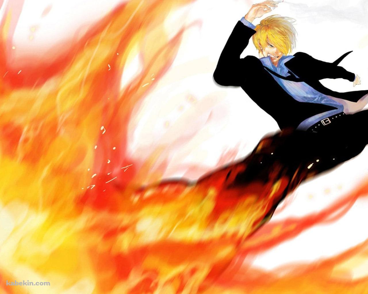 ONE PIECE / コック / ヴィンスモーク・サンジ / 首肉（コリエ）シュートの壁紙(1280px x 1024px) 高画質 PC・デスクトップ用