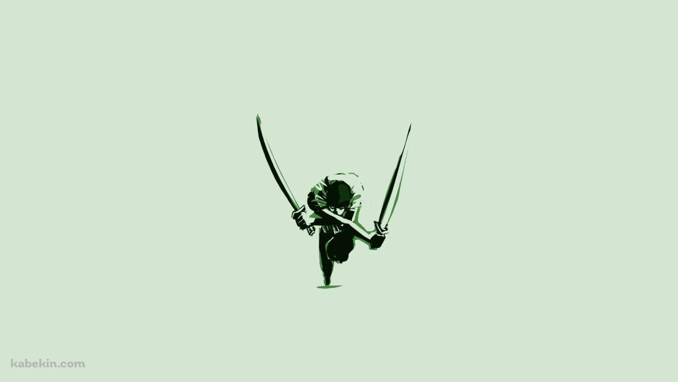 緑 ロロノア・ゾロの壁紙(1391px x 783px) 高画質 PC・デスクトップ用