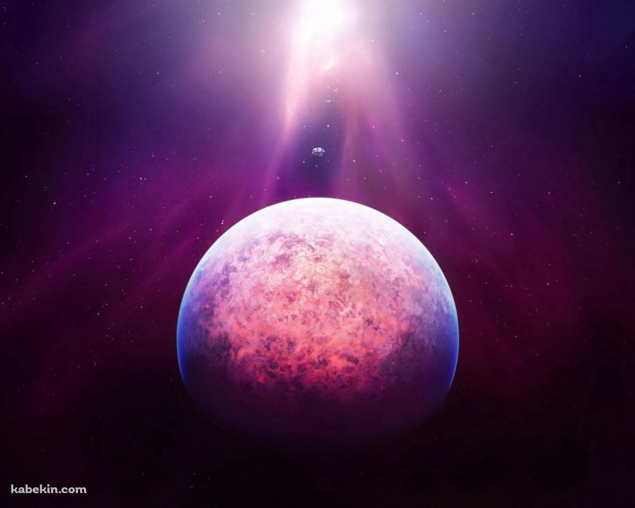 紫 / 2つの惑星 / 大小の壁紙(1280px x 1024px) 高画質 PC・デスクトップ用