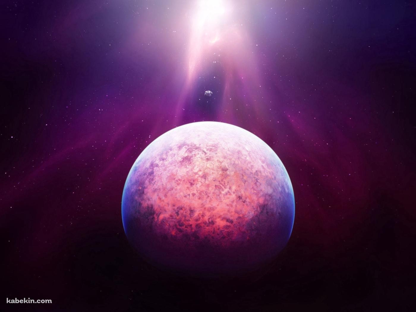 紫 / 2つの惑星 / 大小の壁紙(1400px x 1050px) 高画質 PC・デスクトップ用