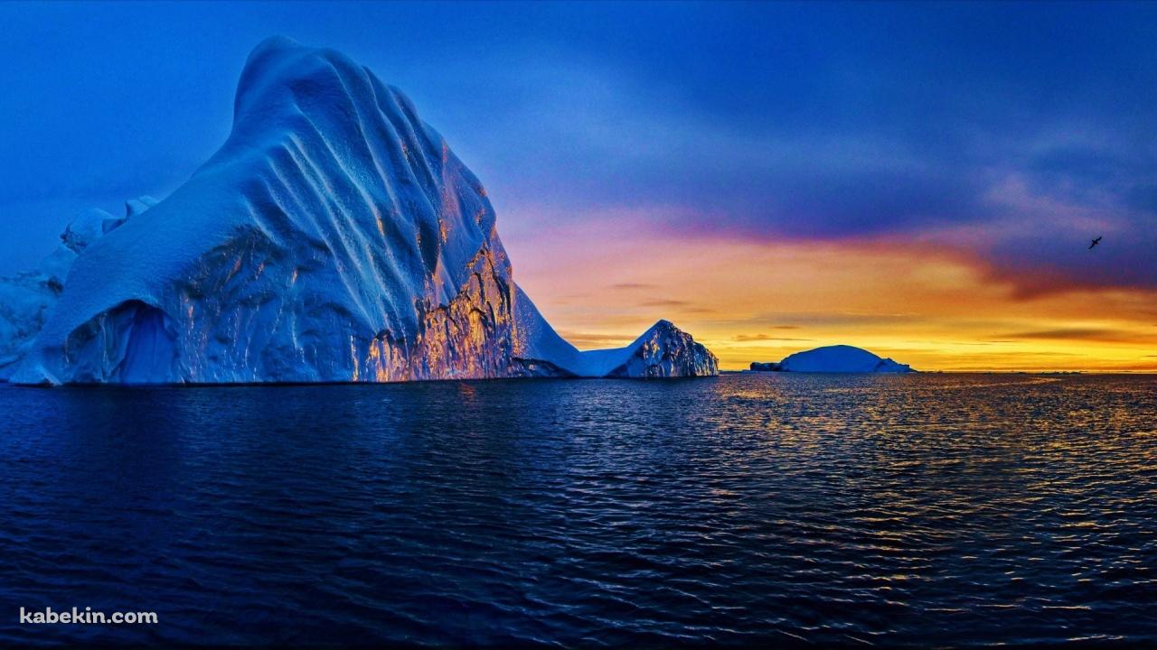 グリーンランド 氷河の壁紙(1280px x 720px) 高画質 PC・デスクトップ用