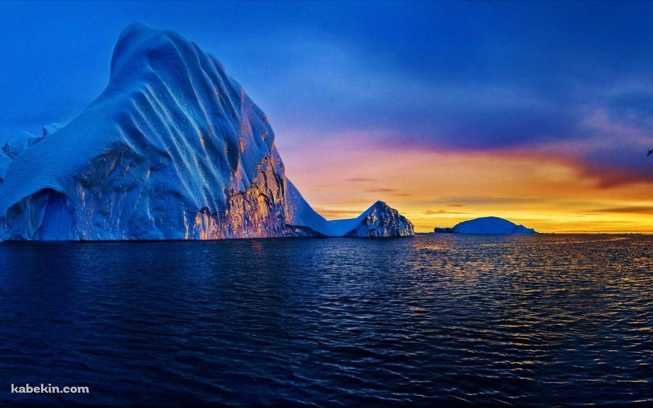 グリーンランド 氷河の壁紙(1280px x 800px) 高画質 PC・デスクトップ用