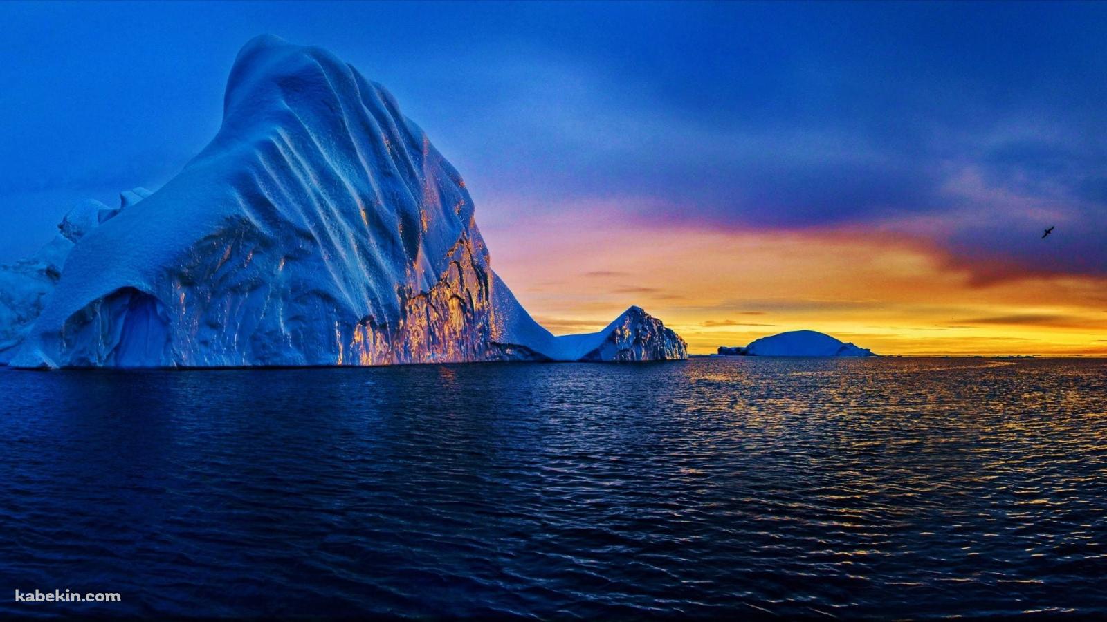 グリーンランド 氷河の壁紙(1600px x 900px) 高画質 PC・デスクトップ用