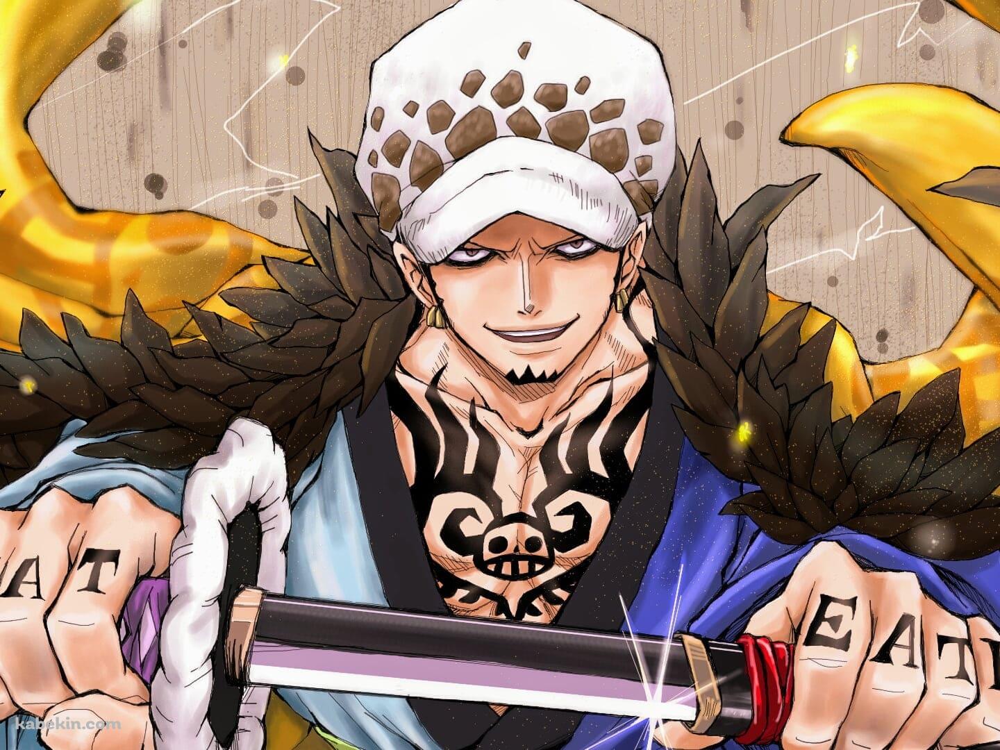 抜刀するトラファルガー・ロー / 元王下七武海 / ONE PIECE / ワンピースの壁紙(1440px x 1080px) 高画質 PC・デスクトップ用