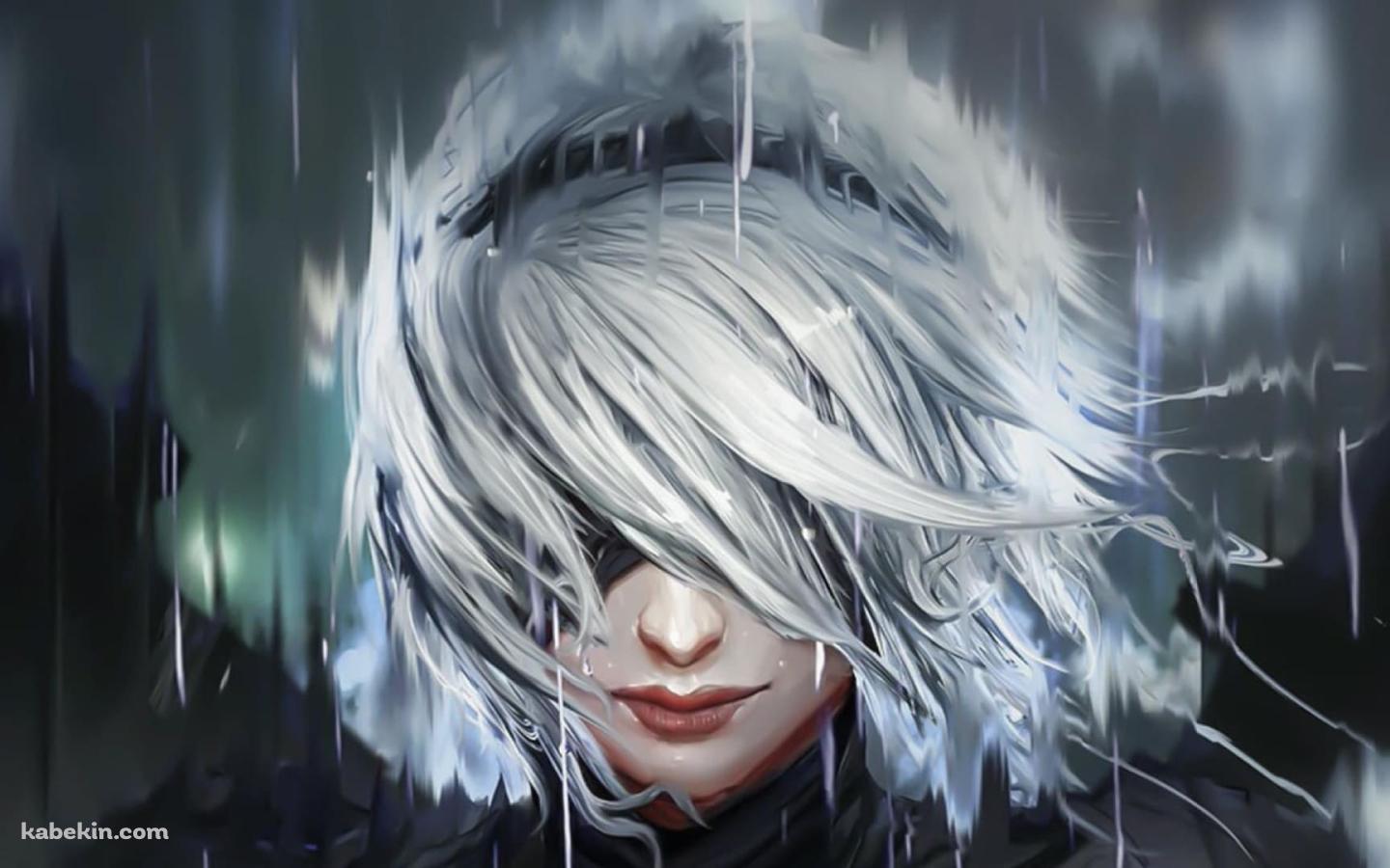 雨にうたれる2Bの壁紙(1440px x 900px) 高画質 PC・デスクトップ用