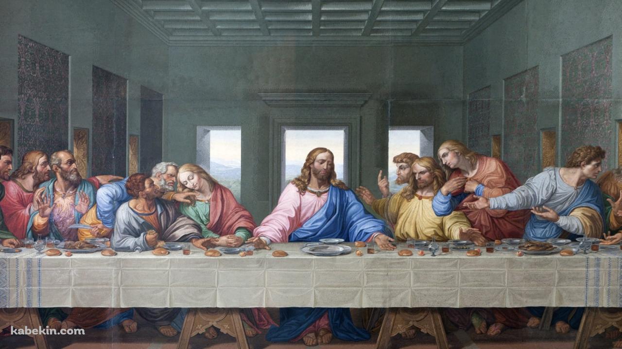 最後の晩餐 / レオナルド・ダ・ヴィンチの壁紙(1280px x 720px) 高画質 PC・デスクトップ用