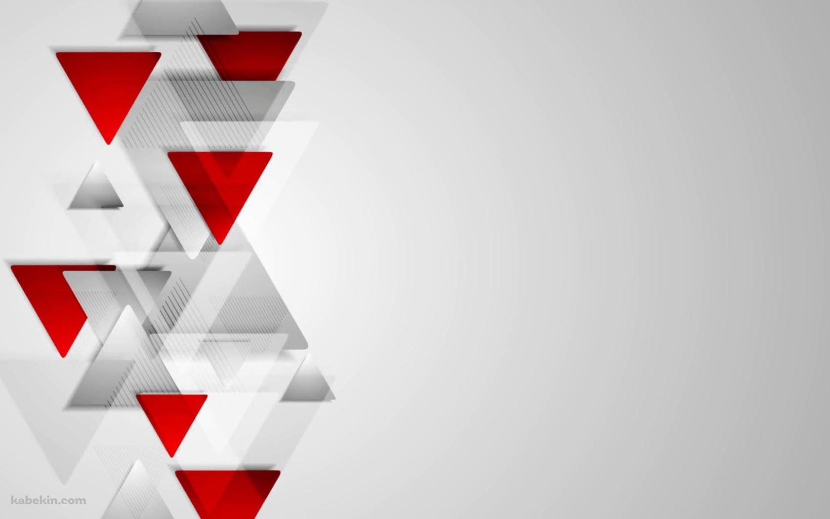 赤と白のトライアングルの壁紙(1680px x 1050px) 高画質 PC・デスクトップ用