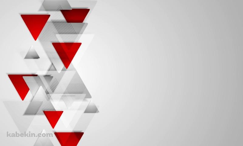 赤と白のトライアングルの壁紙(800px x 480px) 高画質 PC・デスクトップ用