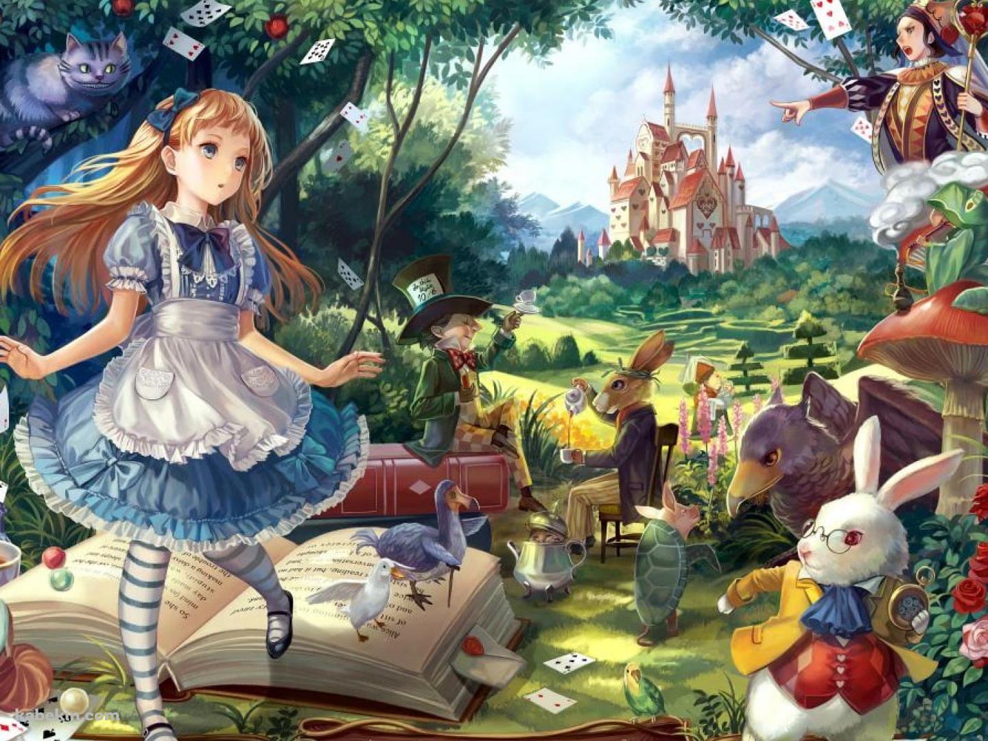 かわいい不思議の国のアリス / Alice In Wonderlandの壁紙(1440px x 1080px) 高画質 PC・デスクトップ用
