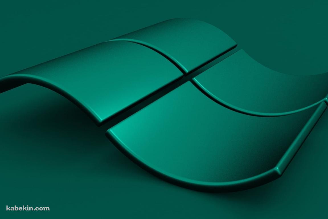 緑のウィンドウズのロゴの壁紙(1152px x 768px) 高画質 PC・デスクトップ用
