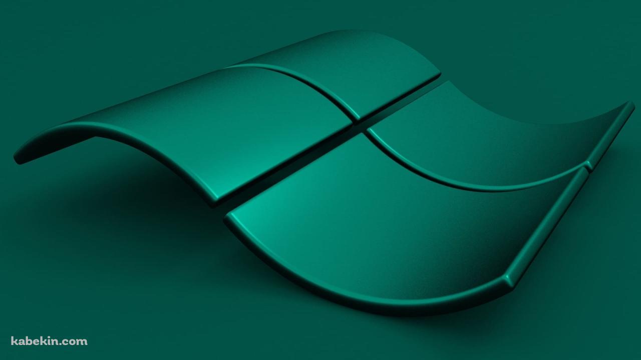 緑のウィンドウズのロゴの壁紙(1280px x 720px) 高画質 PC・デスクトップ用