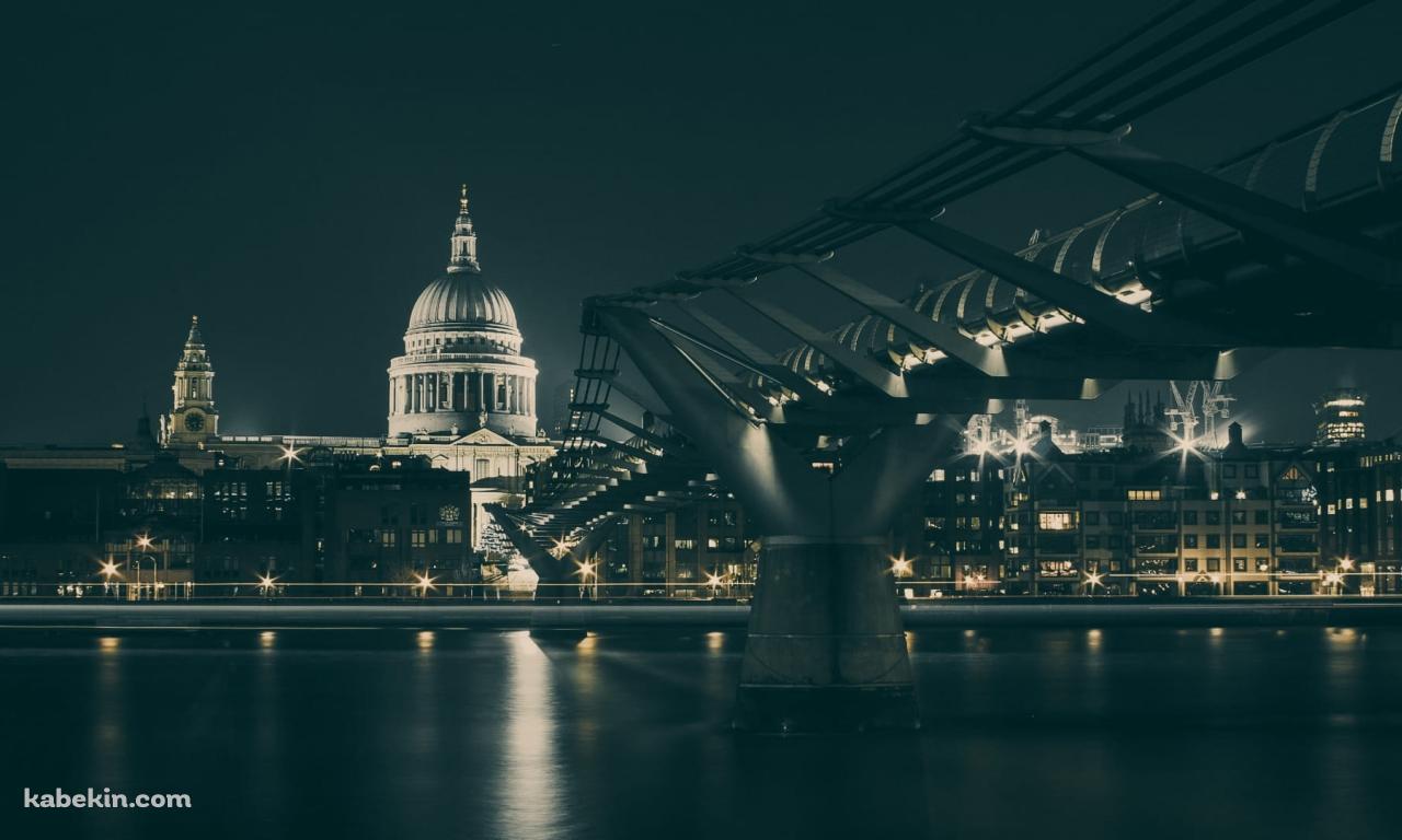 セントポール大聖堂 / ミレニアム・ブリッジ / ロンドン / イギリスの壁紙(1280px x 768px) 高画質 PC・デスクトップ用