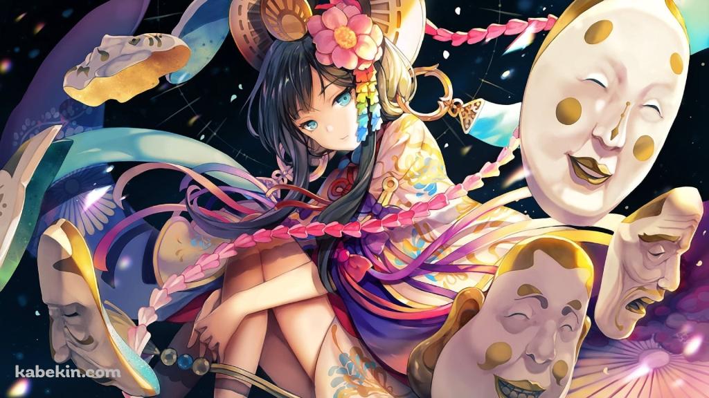 かわいい陰陽師の壁紙(1024px x 576px) 高画質 PC・デスクトップ用