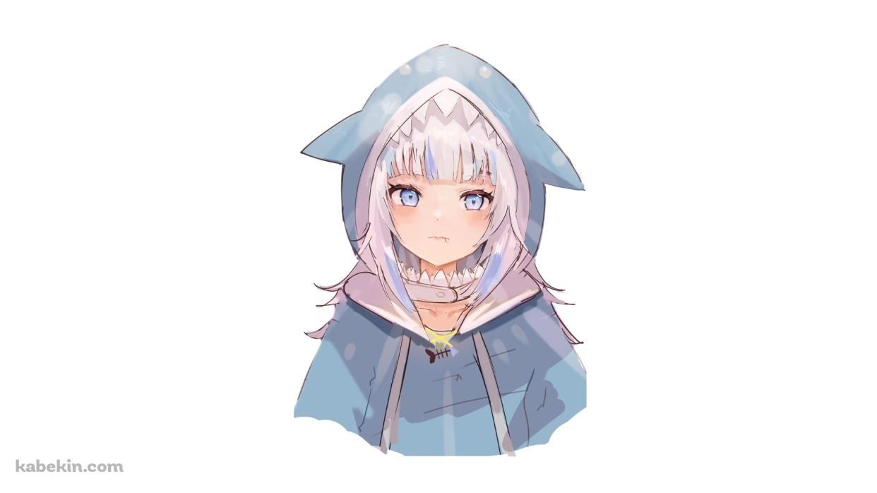 Gawr Gura がうる・ぐら / 水彩 / かわいい / ホロライブの壁紙(1242px x 698px) 高画質 PC・デスクトップ用