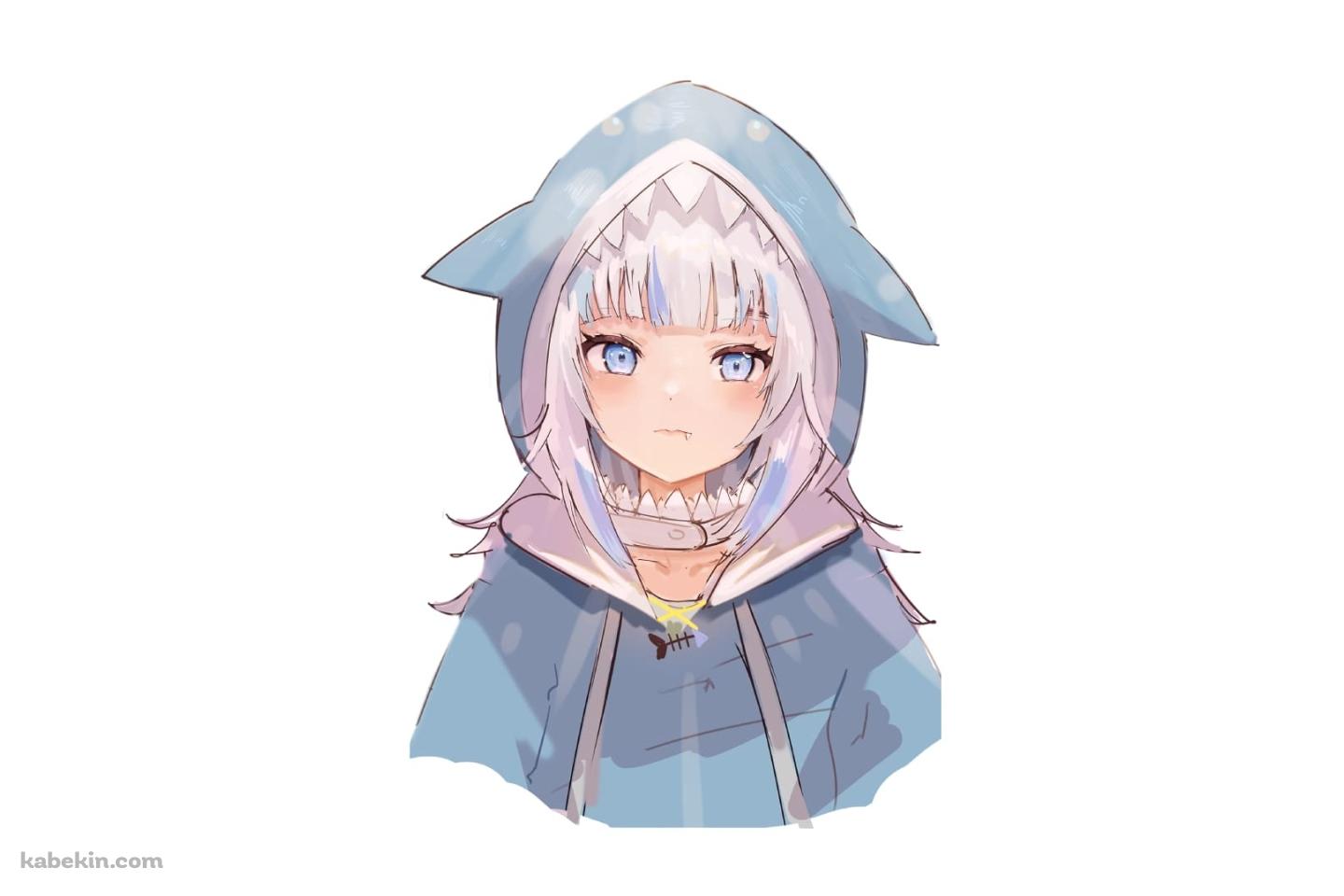 Gawr Gura がうる・ぐら / 水彩 / かわいい / ホロライブの壁紙(1440px x 960px) 高画質 PC・デスクトップ用