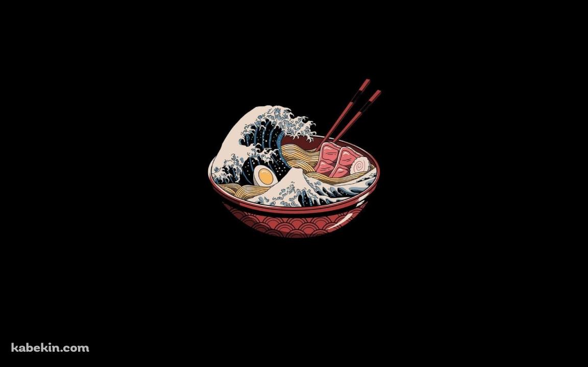 ラーメン / 波 / チャーシュー / ゆで卵 / 箸の壁紙(1152px x 720px) 高画質 PC・デスクトップ用