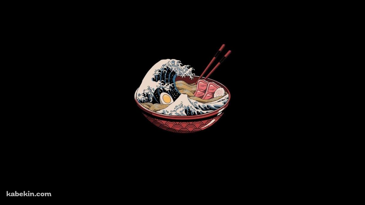 ラーメン / 波 / チャーシュー / ゆで卵 / 箸の壁紙(1242px x 698px) 高画質 PC・デスクトップ用