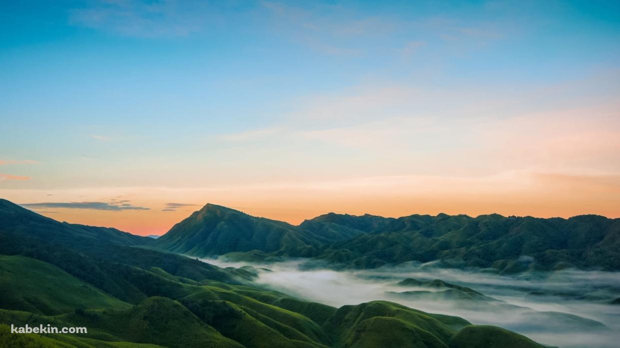 ズコ渓谷 / インド / ナガランド / マニプール / Dzuko Valley / India / Nagaland / Manipurの壁紙(1242px x 698px) 高画質 PC・デスクトップ用