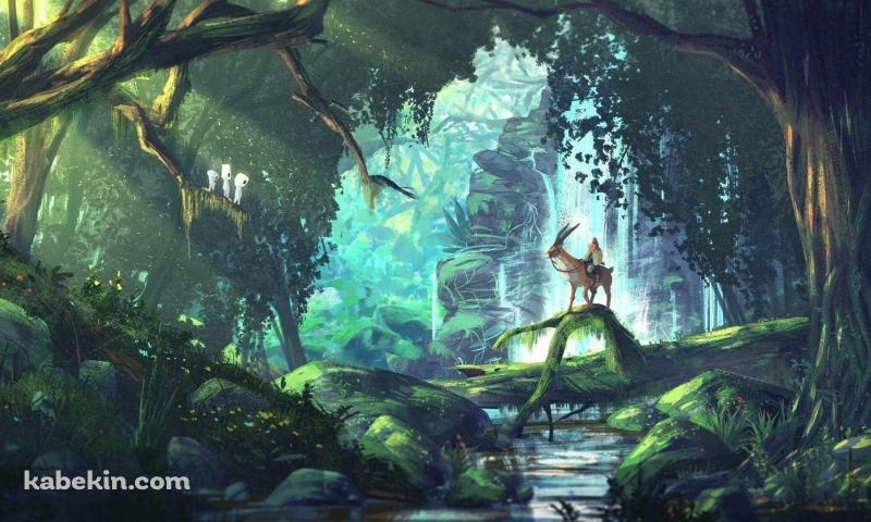 もののけ姫 / ヤックル / アシタカ / 綺麗 / ジブリの壁紙(800px x 480px) 高画質 PC・デスクトップ用