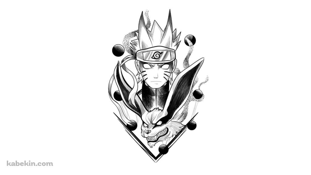 ナルト / NARUTO / 尾獣 / ラフスケッチの壁紙(1024px x 576px) 高画質 PC・デスクトップ用
