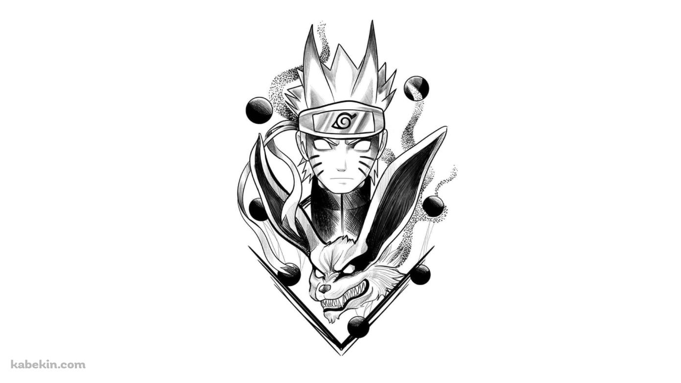ナルト / NARUTO / 尾獣 / ラフスケッチの壁紙(1391px x 783px) 高画質 PC・デスクトップ用