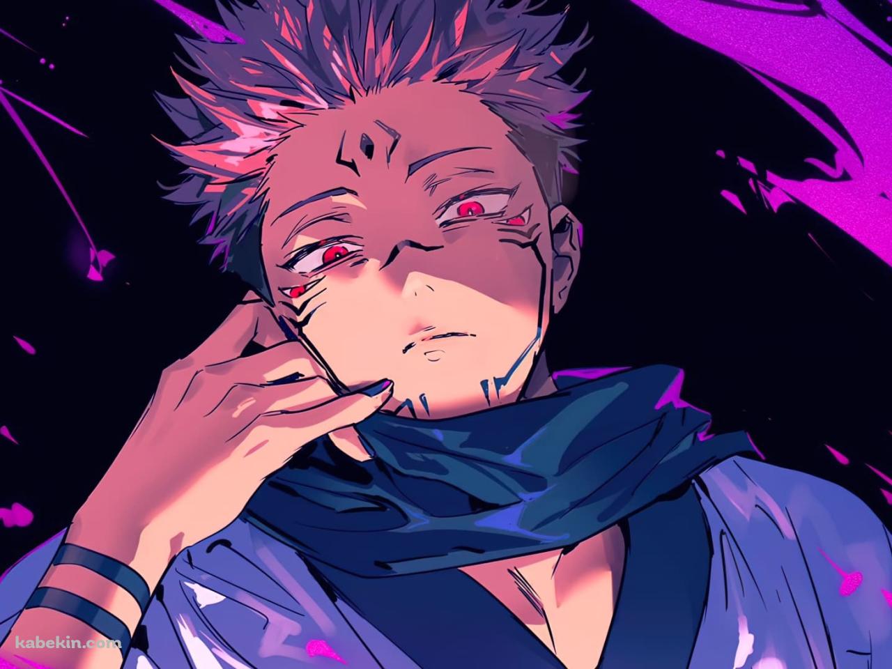 かっこいい両面宿儺（りょうめんすくな） / 呪いの王 / 呪術廻戦の壁紙(1280px x 960px) 高画質 PC・デスクトップ用