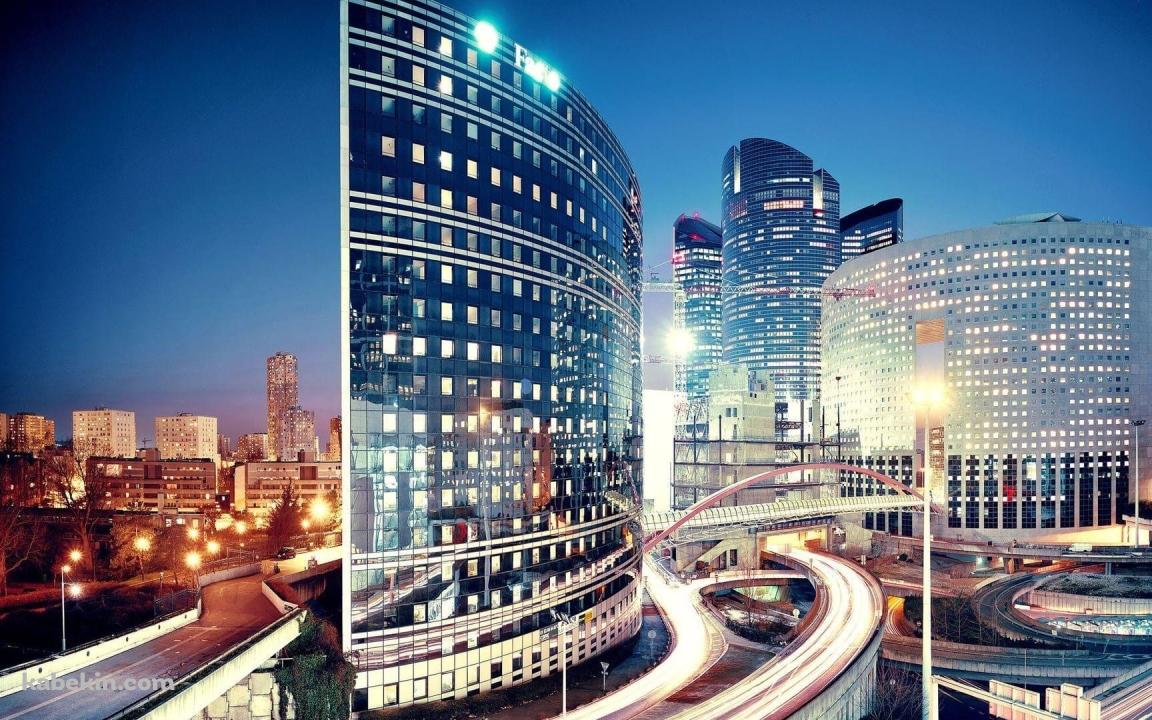 フランス パリの近代的な都市の壁紙(1152px x 720px) 高画質 PC・デスクトップ用