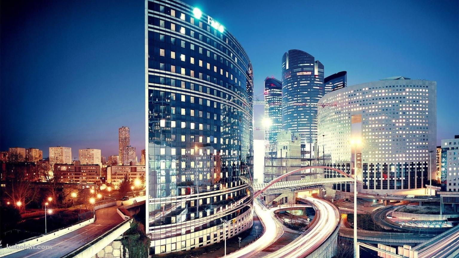 フランス パリの近代的な都市の壁紙(1536px x 864px) 高画質 PC・デスクトップ用