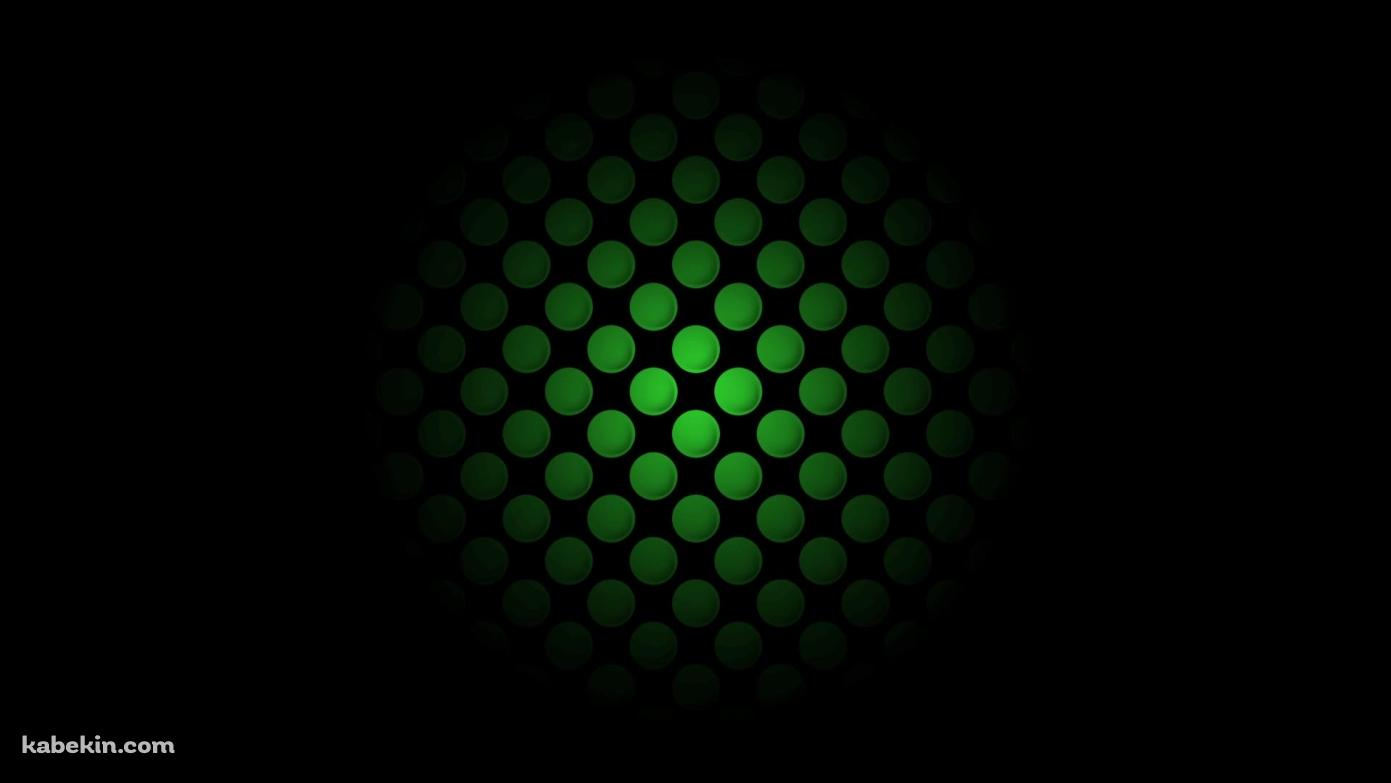 緑のドット柄 / スポットライトの壁紙(1391px x 783px) 高画質 PC・デスクトップ用