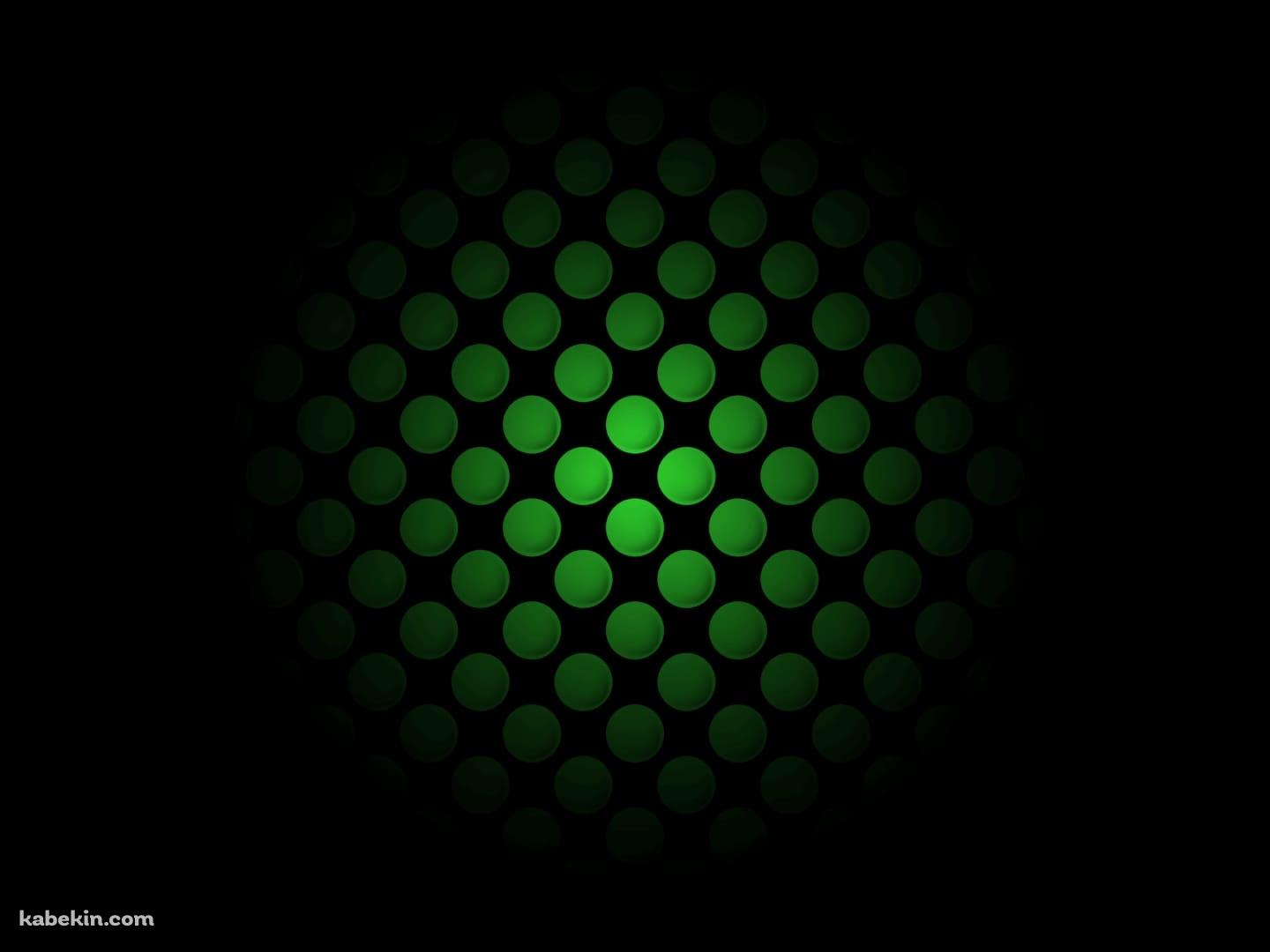 緑のドット柄 / スポットライトの壁紙(1440px x 1080px) 高画質 PC・デスクトップ用