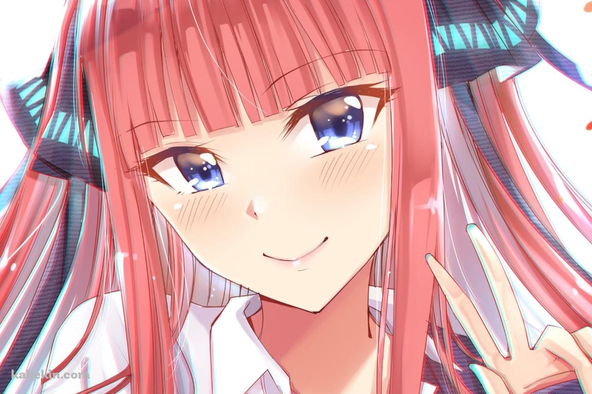 かわいい中野 二乃 / 五等分の花嫁 / イラストの壁紙(1152px x 768px) 高画質 PC・デスクトップ用