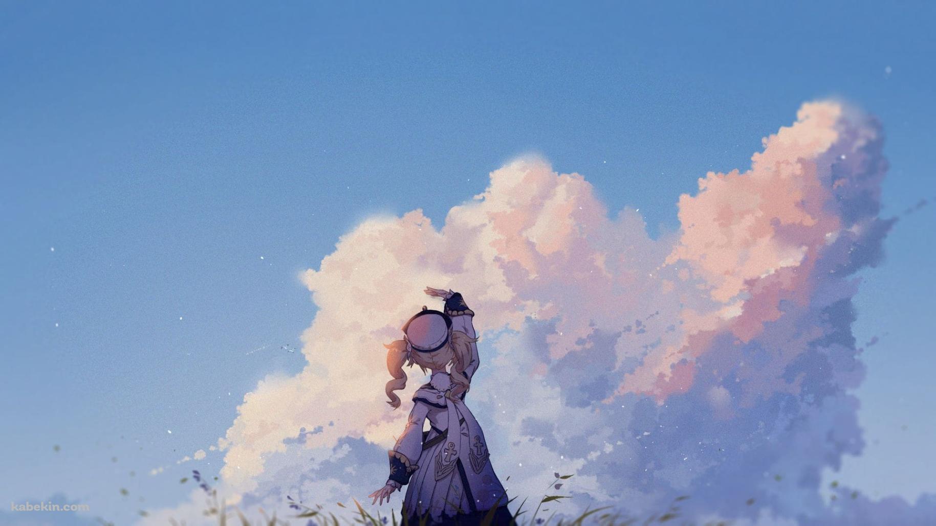 原神 / 空に手を伸ばすバーバラの壁紙(1829px x 1029px) 高画質 PC・デスクトップ用