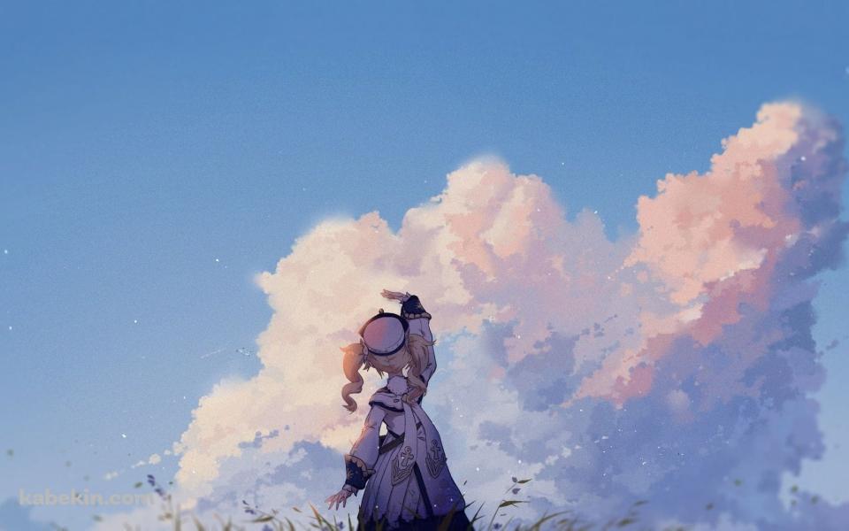 原神 / 空に手を伸ばすバーバラの壁紙(960px x 600px) 高画質 PC・デスクトップ用