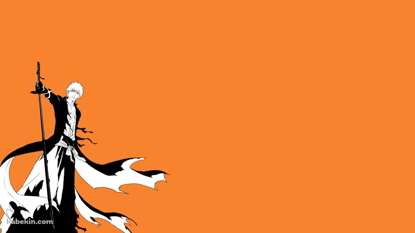 黒崎一護 / BLEACH / オレンジ / ファンアートの壁紙(1366px x 768px) 高画質 PC・デスクトップ用