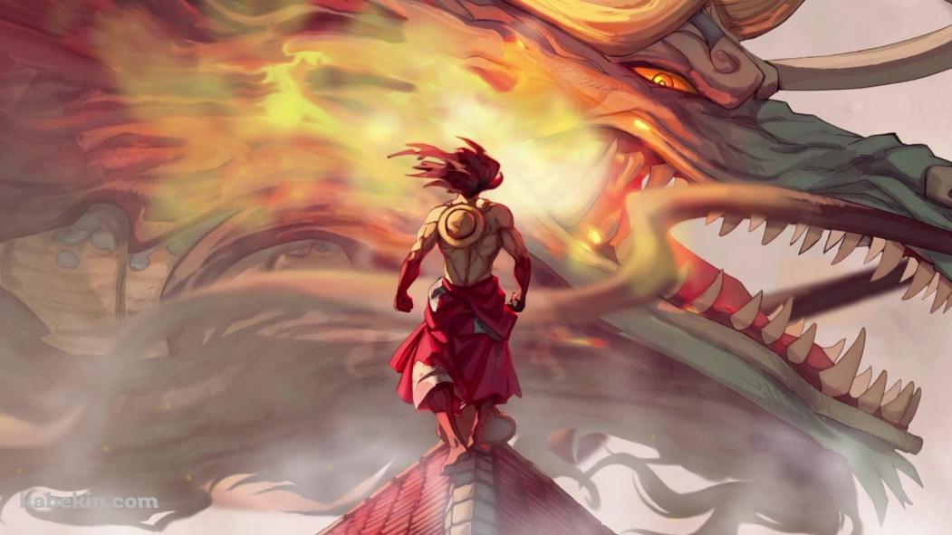 ONE PIECE ルフィ VS カイドウの壁紙(1051px x 591px) 高画質 PC・デスクトップ用