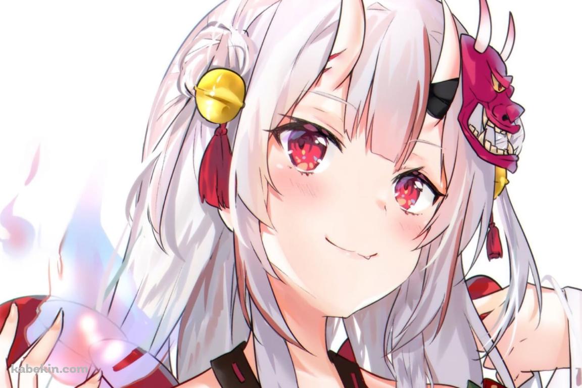 かわいい百鬼あやめ(なきり あやめ) / バーチャルYouTuber / ホロライブの壁紙(1152px x 768px) 高画質 PC・デスクトップ用