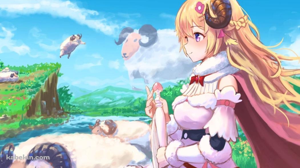 かわいい角巻わため / バーチャルYouTuber / ホロライブの壁紙(1051px x 591px) 高画質 PC・デスクトップ用