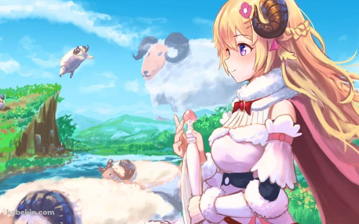 かわいい角巻わため / バーチャルYouTuber / ホロライブの壁紙(1152px x 720px) 高画質 PC・デスクトップ用