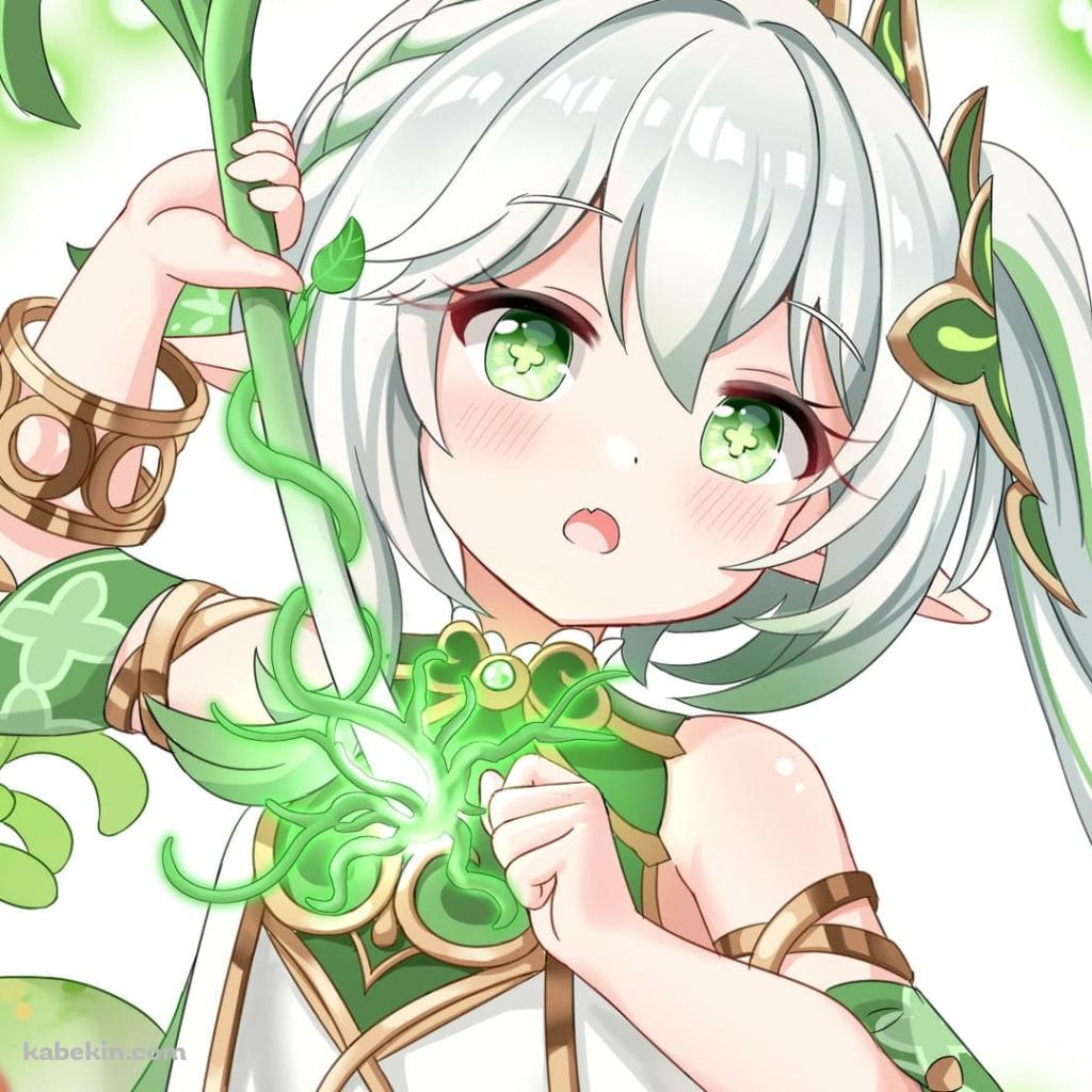 かわいいナヒーダ / 原神(1024x1024px)のデスクトップPC用の壁紙 | 高画質 | 壁紙キングダム