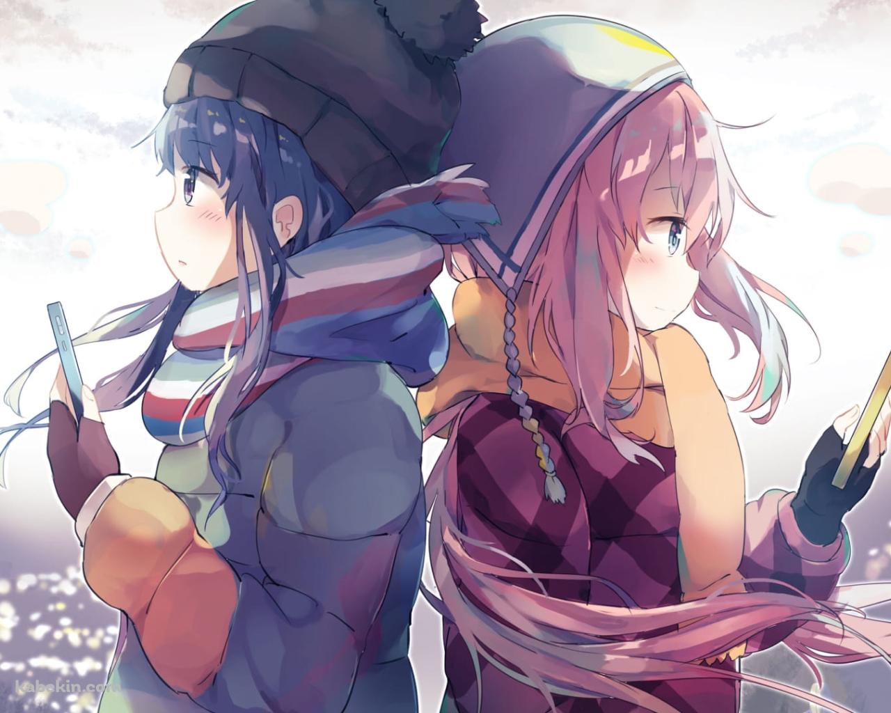 ゆるキャン / 各務原 なでしこ / 志摩 リン / かわいいの壁紙(1280px x 1024px) 高画質 PC・デスクトップ用