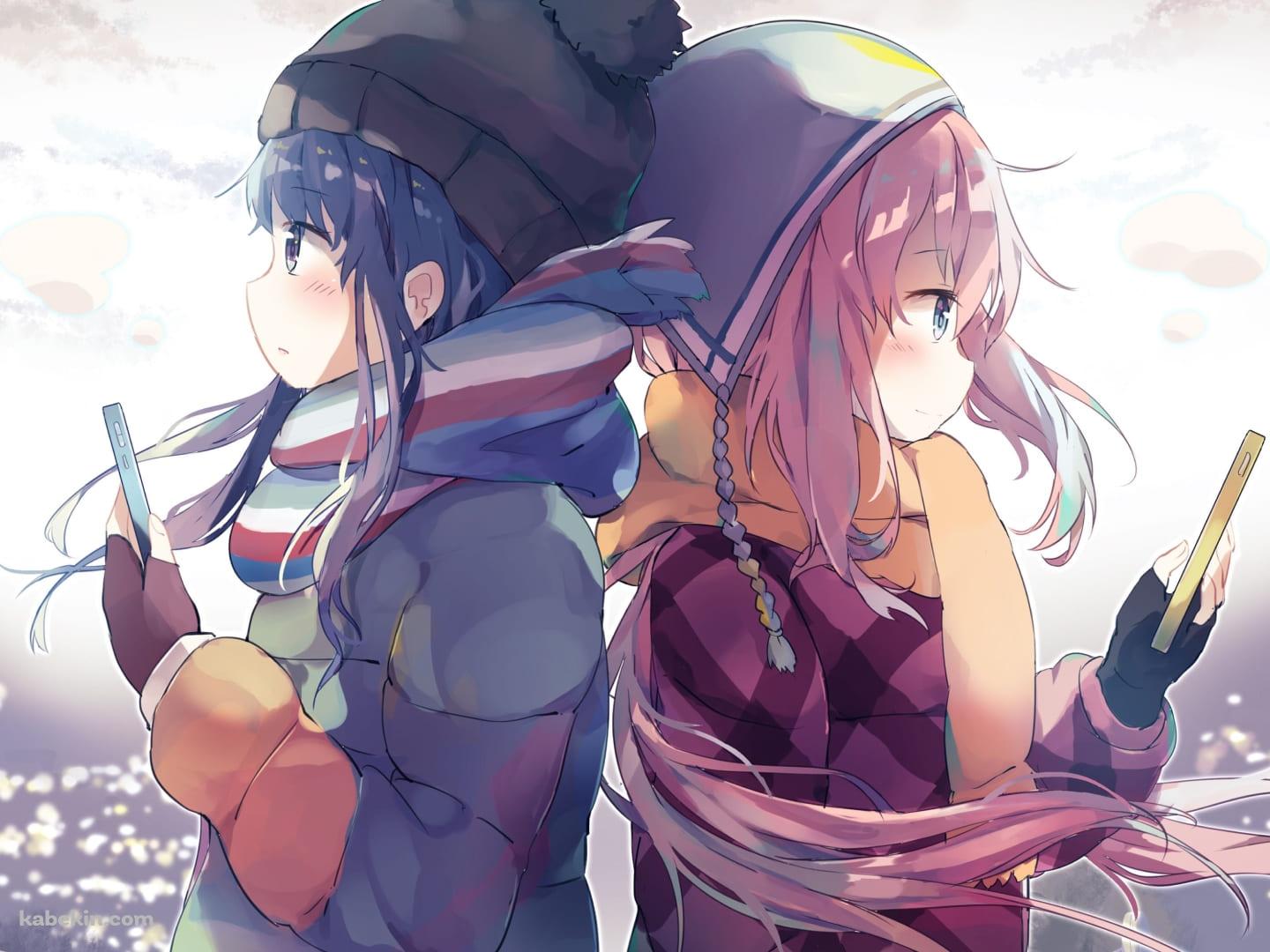 ゆるキャン / 各務原 なでしこ / 志摩 リン / かわいいの壁紙(1440px x 1080px) 高画質 PC・デスクトップ用