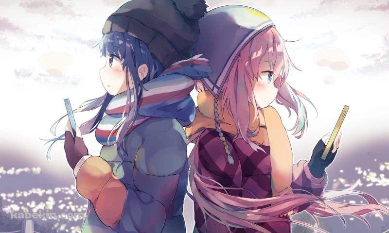 ゆるキャン / 各務原 なでしこ / 志摩 リン / かわいいの壁紙(800px x 480px) 高画質 PC・デスクトップ用