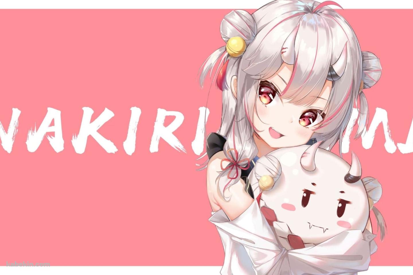 百鬼あやめ (なきり あやめ) / かわいい / ピンク / バーチャルYouTuber / ホロライブの壁紙(1440px x 960px) 高画質 PC・デスクトップ用