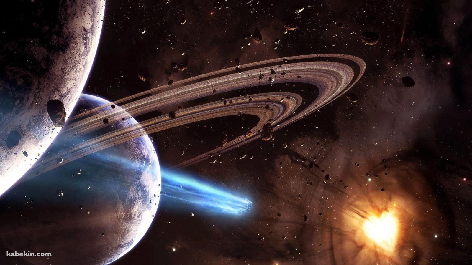 宇宙の中心 / ハート型の壁紙(1600px x 900px) 高画質 PC・デスクトップ用